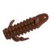 Насадка на член реалістична з пухирцями та відростками для додаткової стимуляції коричневого кольору Lybaile довжина 122 мм