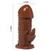 Насадка на член рельєфна коричневого кольору Lybaile