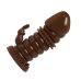Насадка на член із шипами та кліторальним відростком коричневого кольору Lybaile