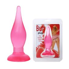 Анальна пробка на присоску рожева Butt plug LYBAILE