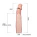 Вибронасадка на член удлиняющая телесного цвета LYBAILE DEEP LOVE