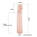 Насадка на член удлиняющая телесного цвета LYBAILE DEEP LOVE
