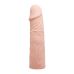 Насадка на пеніс реалістична бежева, що подовжує гелева Baile Penis Sleeve