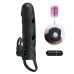 Насадка с вибрацией на пенис со стимуляцией клитора черная Pretty Love