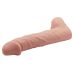Подовжуюча реалістична насадка на пеніс тілесного кольору BAILE SEX TOYS BIG MAN