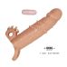 Вибронасадка на член с кольцом удлиняющая телесного цвета LYBAILE PRETTY LOVE Connor