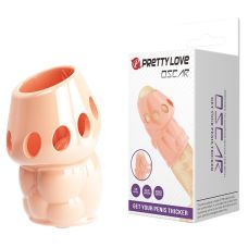 Насадка на член гелева тілесного кольору Lybaile Pretty Love Oscar Skin