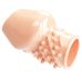 Насадка на член з реберцями та пухирцями тілесного кольору Lybaile Pretty Love Matias Skin