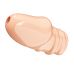 Насадка на член ребристая гелевая телесного цвета Lybaile Pretty Love Jeremy