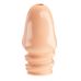 Насадка на член ребристая гелевая телесного цвета Lybaile Pretty Love Jeremy