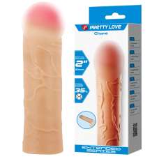 Насадка на член реалістична тілесного кольору Lybaile Pretty Love Chane
