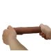 Удлиняющая насадка презерватив на член реалистичная коричневая Lybaile Pretty Love Kylian 3