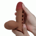 Насадка на член реалистичная со стимулирующими выступами телесная Lybaile Pretty Love Tyronn