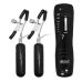 Зажимы для сосков с вибрацией черного цвета с пультом ДУ LYBAILE BAILE Vibrating Nipple Clamps