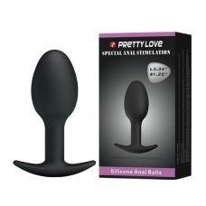 Анальна пробка силіконова LYBAILE Pretty Love чорна
