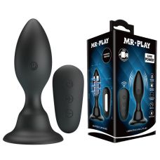 Анальний стимулятор з вібрацією чорний MR PLAY VIBRATING ANAL PLUG