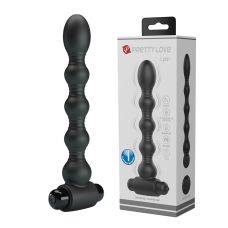 Анальний вібратор рельєфний чорний Lybaile pretty love