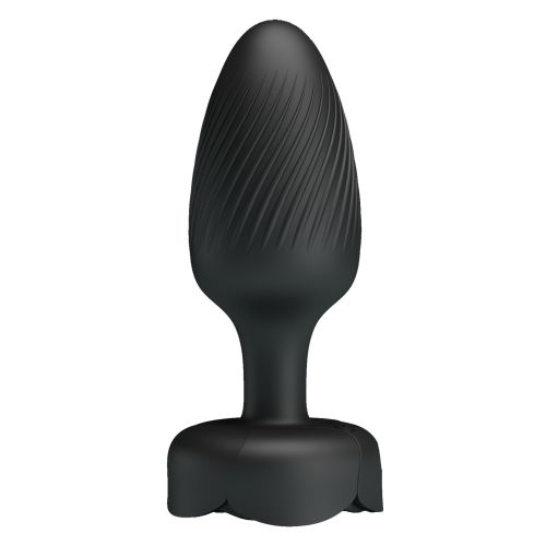 Анальний вібратор зі світлодіодним 5-ти кольоровим світильником чорного кольору Lybaile Pretty love Osborn 3