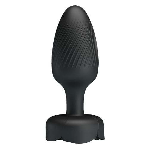 Анальный вибратор с LED-подсветкой черный Lybaile PRETTY LOVE Osborn