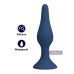 Анальная пробка синяя из силикона LYBAILE MR.PLAY Slim Anal Plug размер XL