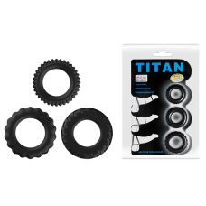 Силиконовый набор из 3 эрекционных колец LyBaile Titan