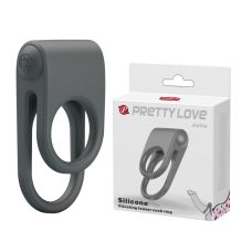Эректильное виброкольцо со стимуляцией клитора LYBAILE PrettyLove Julie черный