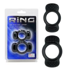 Набор эрекционных колец черные Lybaile RING