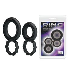 Набор эрекционных колец c фиксацией мошонки Lybaile RING BI-210172