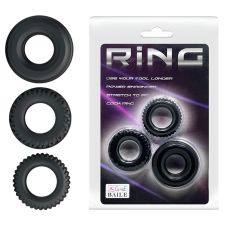 Набор из 3 эрекционных колец на пенис LyBaile Ring