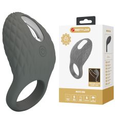 Ерекційне віброкільце на член сіре Lybaile PRETTY LOVE