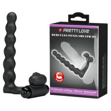 Силиконовое кольцо для анального секса с вибрацией PRETTY LOVE - Hercules Penis Sheath