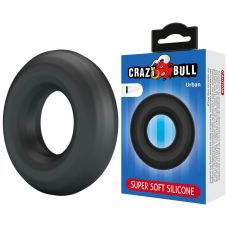 Эрекционное кольцо на член силиконовое черное Lybaile Crazy Bull Urban super soft 