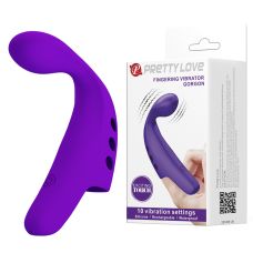 Вібронасадка на палець для клітора фіолетова Lybaile Pretty Love Fingering Vibrator Gorgon