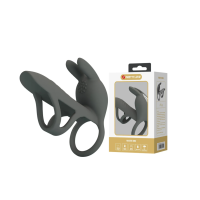 Вібронасадка на член сіра Lybaile Pretty Love Master Ring