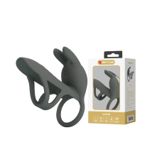 Вибронасадка на член серая Lybaile Pretty Love Master Ring