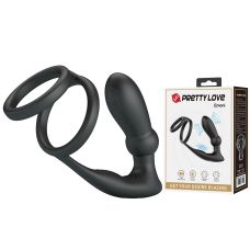 Вібромасажер простати з подвійним ерекційним кільцем Lybaile Pretty Love EMONI