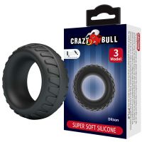 Ерекційне кільце на член чорне LYBAILE Crazy Bull №3 Dilson Super Soft