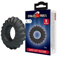 Ерекційне кільце на член чорне LYBAILE Crazy Bull №8 FITZ Super Soft