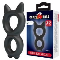 Ерекційне на член та мошонку чорне LYBAILE Crazy Bull №20 TORAN