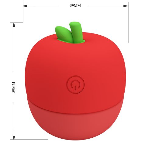 Клиторальный стимулятор в форме яблока красный Lybaile Pretty Love APPLE Secret 