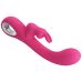 Вібратор вагінальний та для точки G зі стимулятором клітора рожевий Lybaile Pretty Love Novak