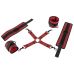 Система фіксації рук та ніг БДСМ червоно чорного кольору Bad Kitty Bondage Set