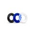 Набір ерекційних кілець на член чорний білий синій Blush STAY HARD Donut