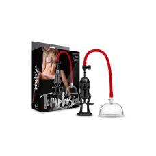 Вакуумная помпа для накачки вагины черно красного цвета Blush Temptasia 