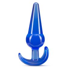 Анальна пробка конічної форми зі стопером синя Blush b yours