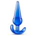 Анальная пробка конической формы со стопером синяя Blush b yours 