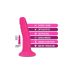Фаллоимитатор реалистичный двойной плотности на присоске неоново розового цвета Blush Neo Elite