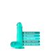 Фалоімітатор реалістичний з яєчками на бірюзовий присосці Blush B Yours Plus Rock n Roll