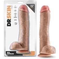 Фалоімітатор гігант реаліст на присосці бежевий Blush Dr. Skin Mr. Savage