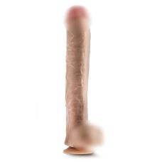 Фалоімітатор гігант реалістичний з яєчками на тілесному присоску Blush Dr. Skin Dr. Michael